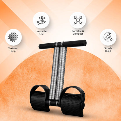 India's No.1 Tummy Trimmer Double Spring Ab Exerciser with Foot Pedal (Made in India)