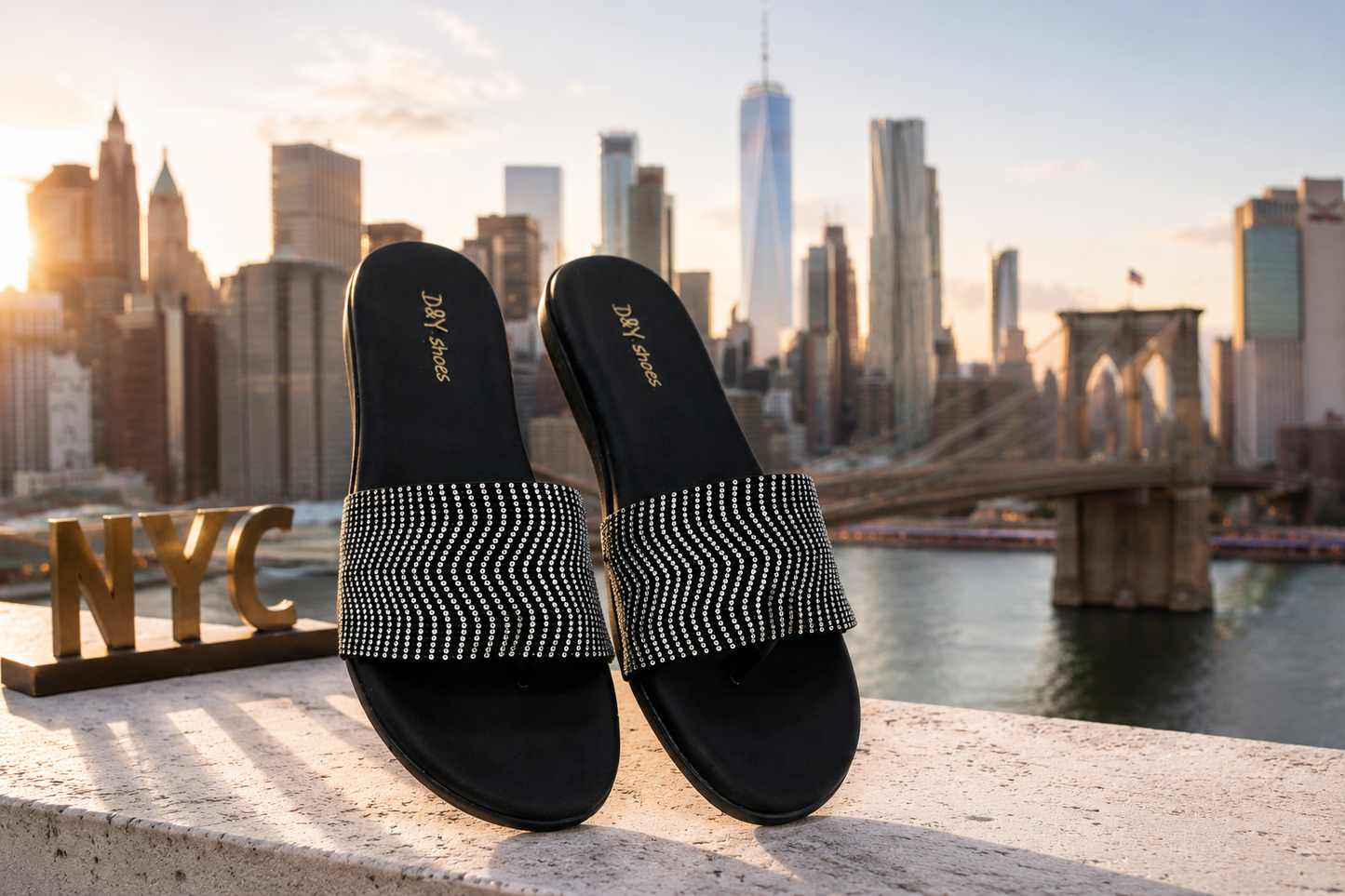 Glam Shine Women’s Sliders